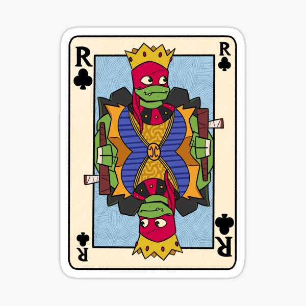 ROTTMNT Raphael playing card Sticker