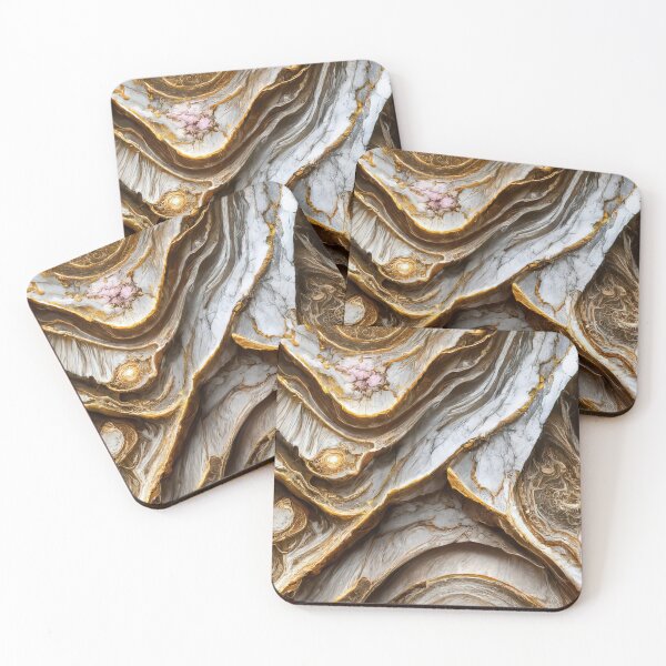 Item preview, Pink marble with gold veins designed and sold by alvoairt.