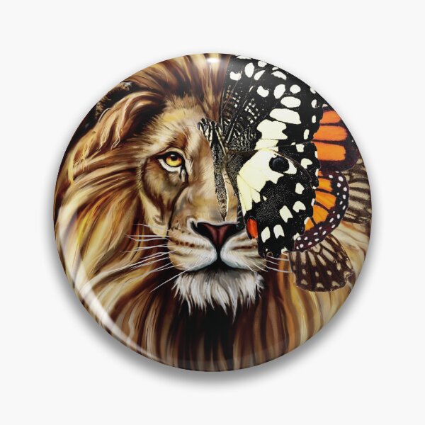 Item preview, Leo Lion Zodiac Sign with Butterflies and Flowers designed and sold by GHANLUES.