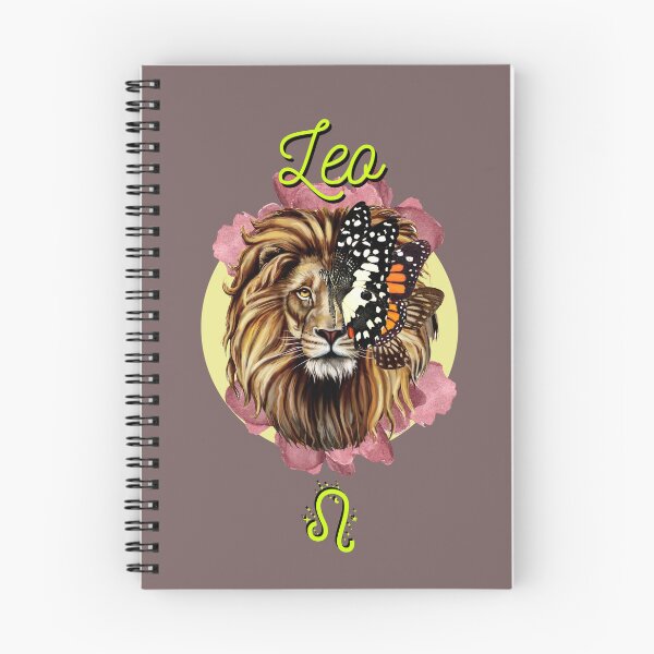Item preview, Leo Lion Zodiac Sign with Butterflies and Flowers designed and sold by GHANLUES.