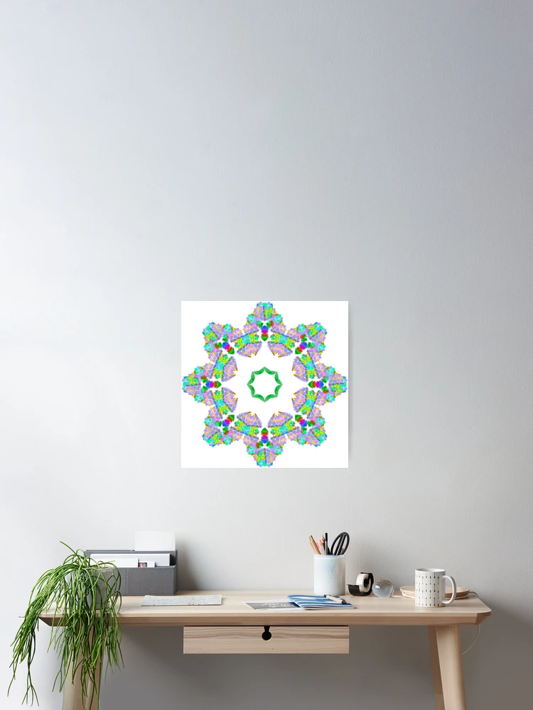 Thumbnail 2 of 3, Poster, colored star designed and sold by Meo Design.