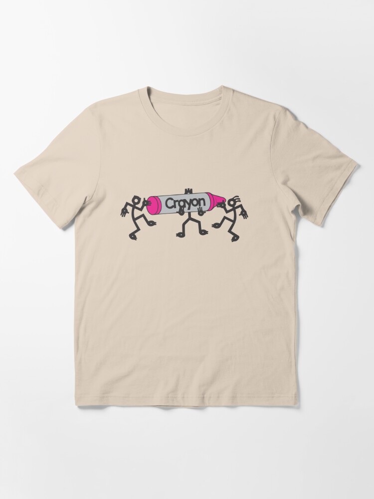 Short-Sleeve Pink Crayons T-Shirt