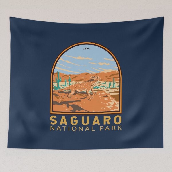 Item preview, Saguaro National Park Horned Lizard Emblem designed and sold by KrisSidDesigns.