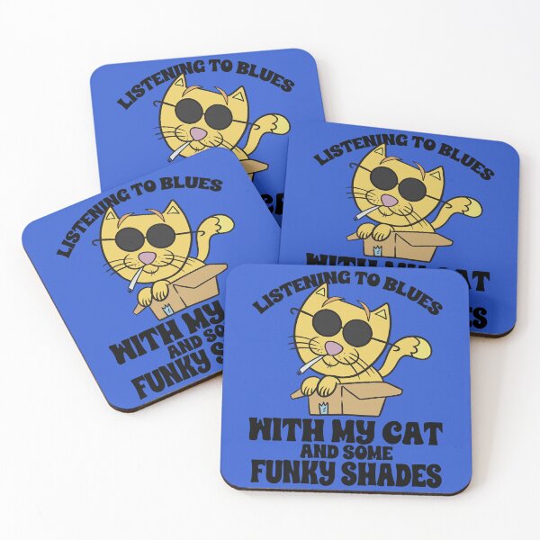 Item preview, Listenning to blues with my cat : Cool Cats listen to blues designed and sold by ImaginarStore.