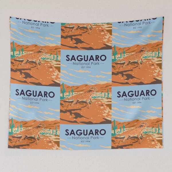 Item preview, Saguaro National Park Horned Lizard Vintage designed and sold by KrisSidDesigns.