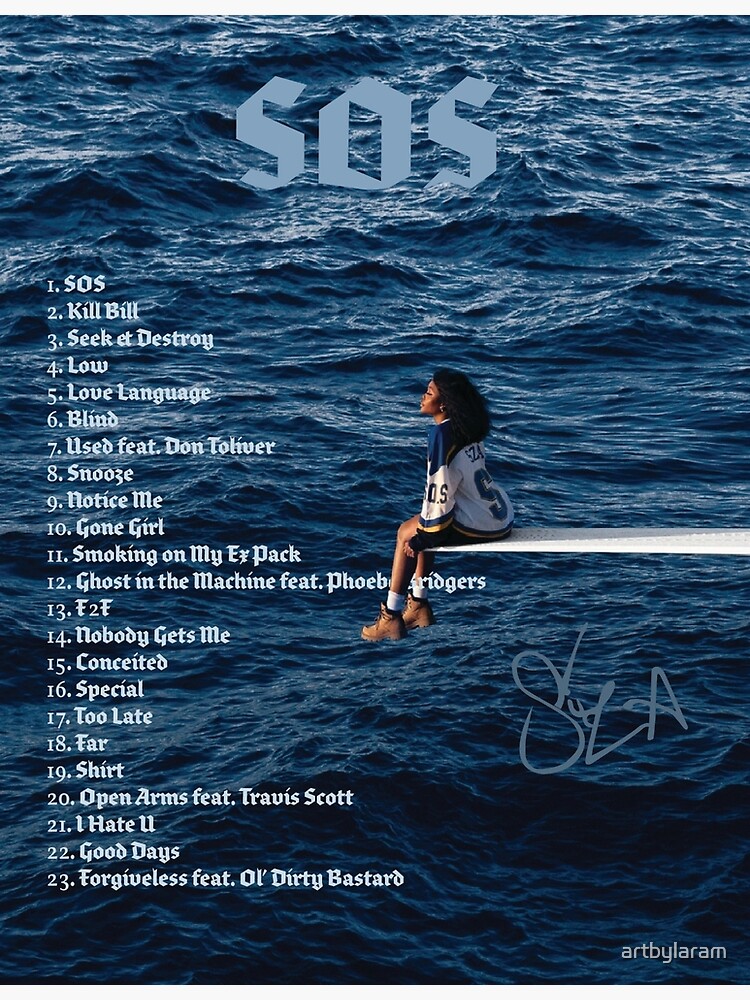 SZA Poster SOS Album Cover Poster Poster Wall Art Home 