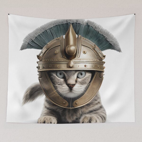 Artikelvorschau, Der mutige Mut der Spartan Strong Manie Coon Cat entworfen und verkauft von PosterManiaRo.