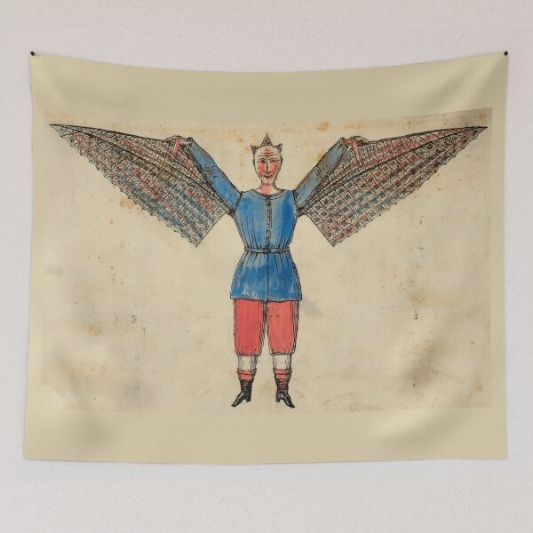 Item preview, Whimsical Flying Man - French c. 1800 designed and sold by Daniel Hagerman.