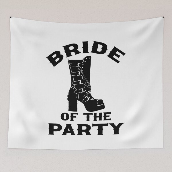 Item preview, Gothic Wedding Bride of The Party Black Boot Design for Bachelorette Party designed and sold by mysticblvd.