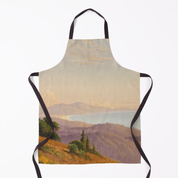 Item preview, Vintage 1874 Ocean Scene Art - Santa Cruz Mountains, Monterey Bay, Pacific Ocean designed and sold by VintageArtRepro.