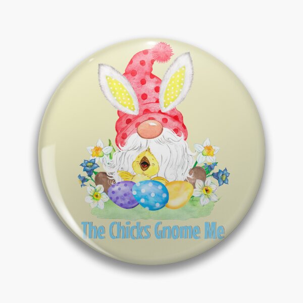 Item preview, The Chicks Gnome Me - Easter Gnome Red designed and sold by Trinket-Trickster.