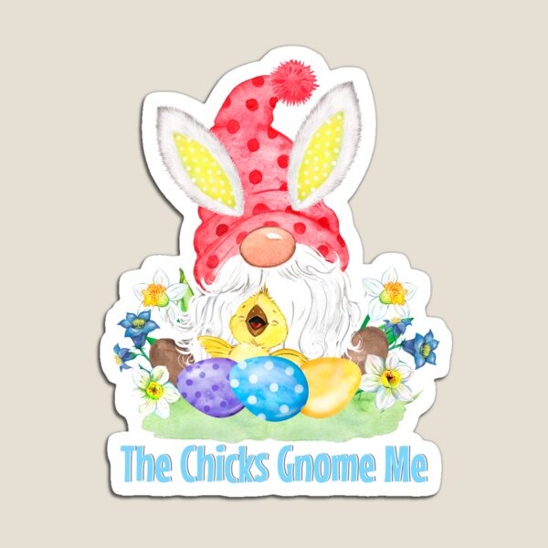 Item preview, The Chicks Gnome Me - Easter Gnome Red designed and sold by Trinket-Trickster.