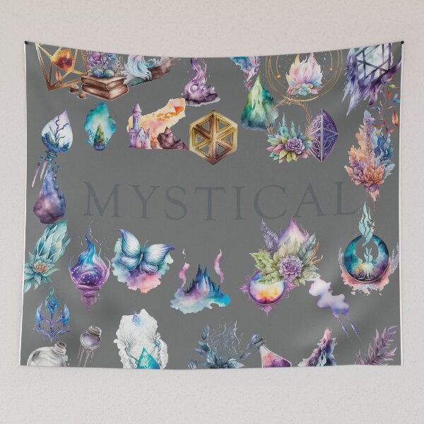 Item preview,  MYSTICAL THINGS ON GRAY designed and sold by ORIGENcreate.