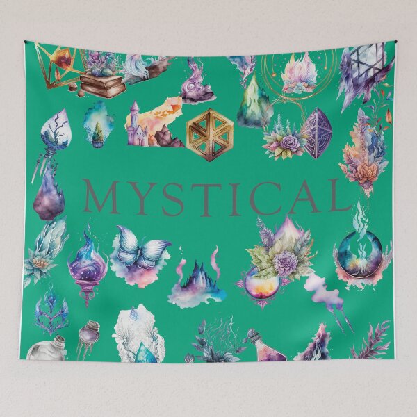 Item preview, MYSTICAL THINGS ON GREEN designed and sold by ORIGENcreate.