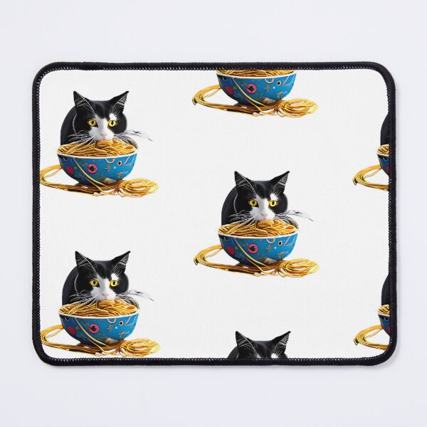 Item preview, Cat Eating Spaghetti designed and sold by ArtByNabes.