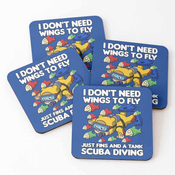 Item preview, I don't need wings to fly, just fins and a tank : scuba diving edition designed and sold by ImaginarStore.