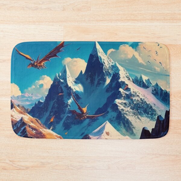 Item preview, Dragons flying over the Mountains designed and sold by Virtualiartist.