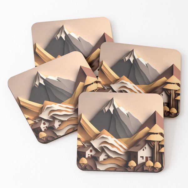 Item preview, Village Home Dream in Paper art style designed and sold by FormFinder.