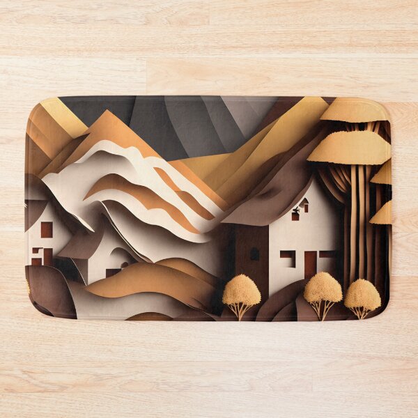 Item preview, Village Home Dream in Paper art style designed and sold by FormFinder.