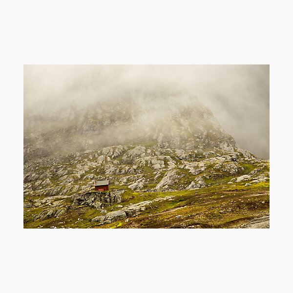Foggy dag in Norway | scandinavian mountains Photographic Print