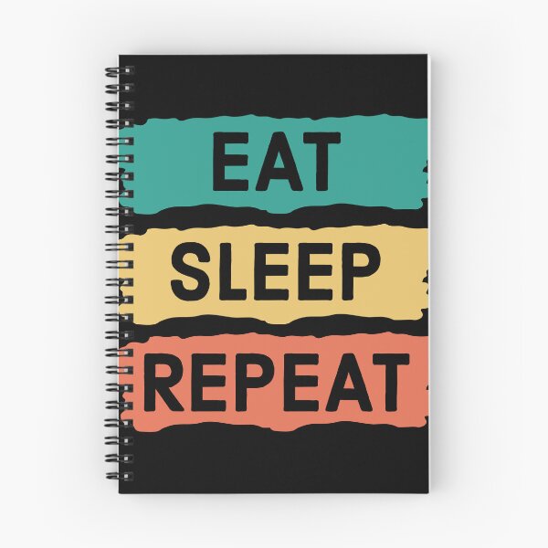 Item preview, "Eat Sleep Repeat" Design | Minimalist Apparel designed and sold by SimpliText.