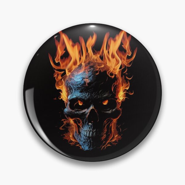 Item preview, Burning Skull Design designed and sold by jonrdesign.