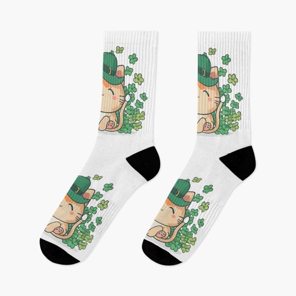 Item preview, Kawaii Cat Leprechaun Funny Cat Lover Shamrock St Patrick's Day designed and sold by SecretDicer.