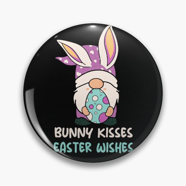 Item preview, Bunny Kisses Easter Wishes - Easter Gnome Purple designed and sold by Trinket-Trickster.