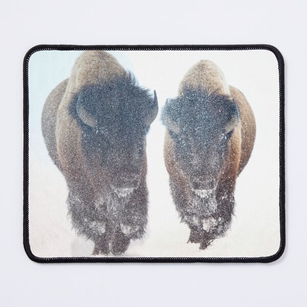 Item preview, American Bisons Travel Through a Winter Snowstorm designed and sold by Rocky Mountain Artistry.