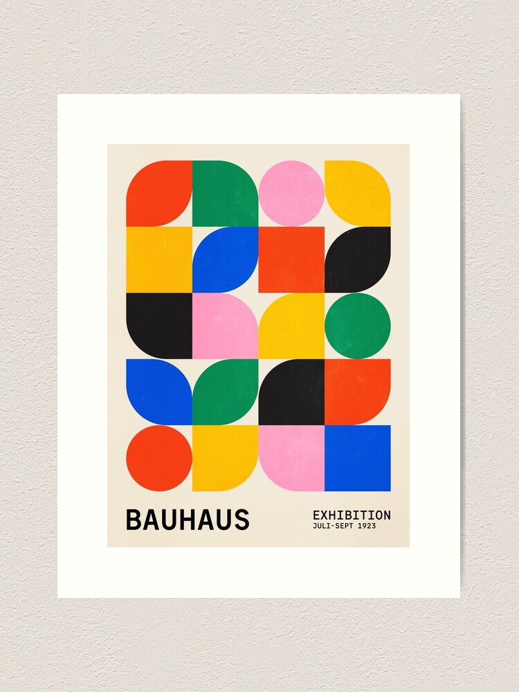 Aperçu 1 sur 3. Impression artistique avec l'œuvre BAUHAUS 06 : Exposition 1923 | Série du milieu du siècle créée et vendue par karanwashere.