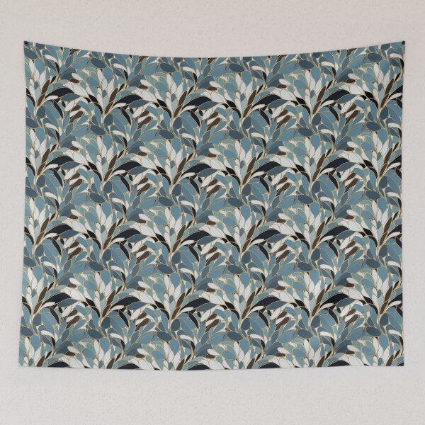 Item preview, Beautiful simple minimalistic pattern, blue and white designed and sold by YeKnot.