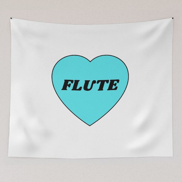 Item preview, I heart flute - I love my flute - flute player musician designed and sold by Inspirationmotivation.