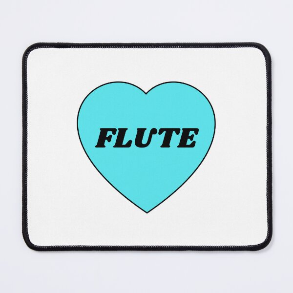 Item preview, I heart flute - I love my flute - flute player musician designed and sold by Inspirationmotivation.