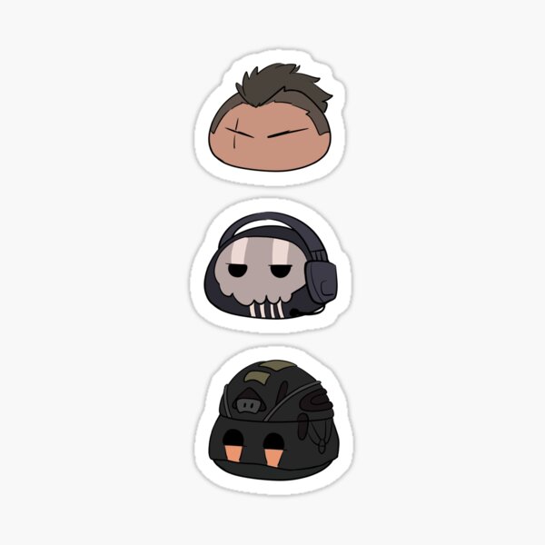 Call of Duty Chibi Badges Simon Ghost Riley Johnny Soap 