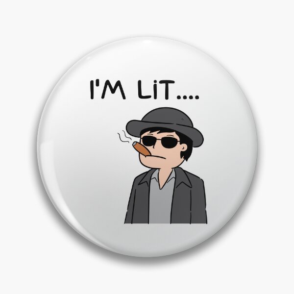 Item preview, I'm Lit Smoking Cigar Man  designed and sold by mkzmerch.