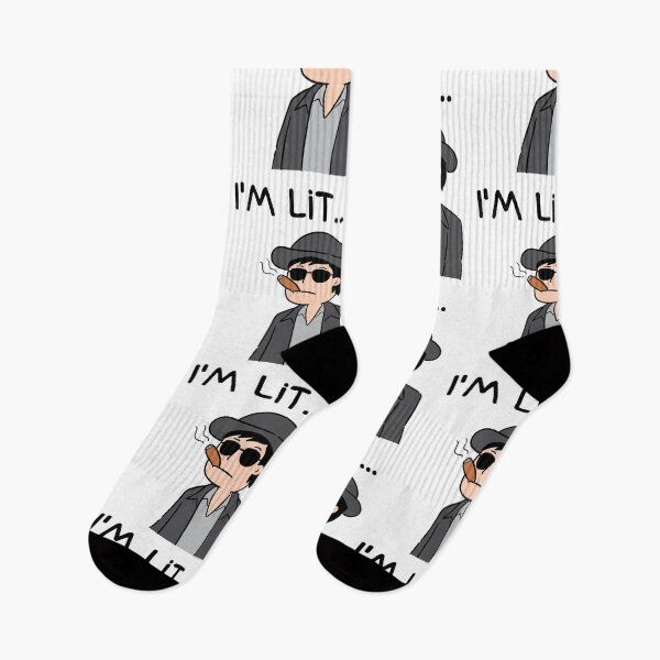 Item preview, I'm Lit Smoking Cigar Man  designed and sold by mkzmerch.