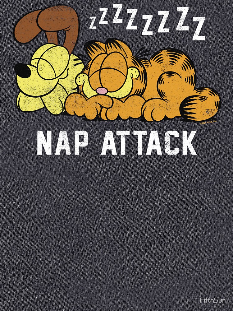 Garfield Odie Garfield Nap Attack Zzzz Lightweight Sweatshirt for Sale by FifthSun Redbubble