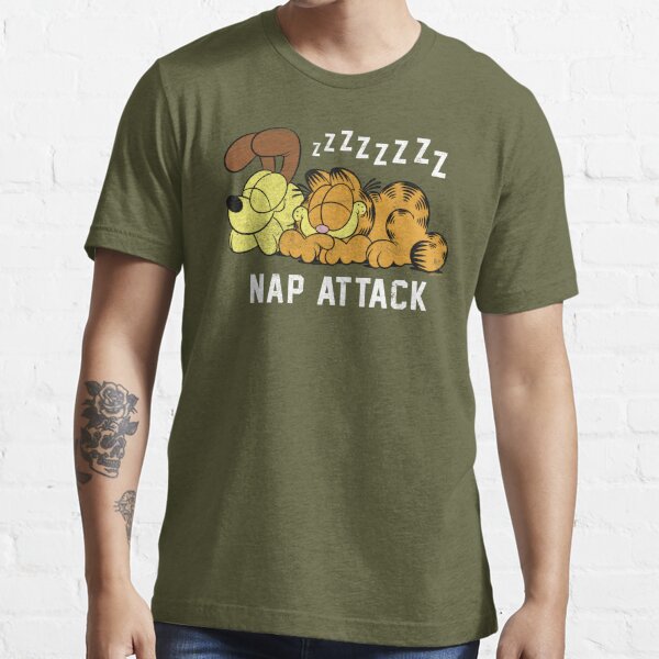 Garfield Odie Garfield Nap Attack FifthSun Essential Redbubble T-Shirt by | for Sale Zzzz
