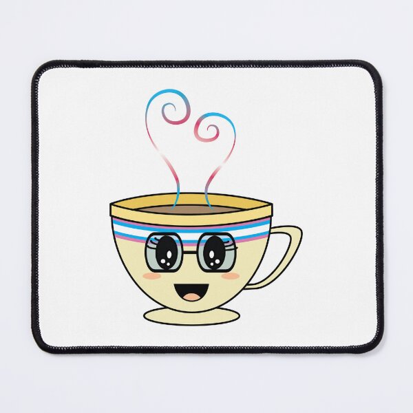 Item preview, Equalitea Transgender Flag Pride w/ lashes and tall glasses designed and sold by qteapiecastle.