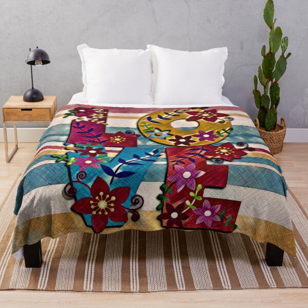 Item preview, Bright colourful Love with flowers and stripes designed and sold by Inktown.