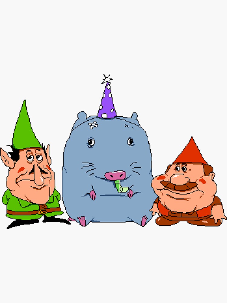 "Lario (Pizza Tower Gnome Forest meme)" Sticker for Sale by Redbubble