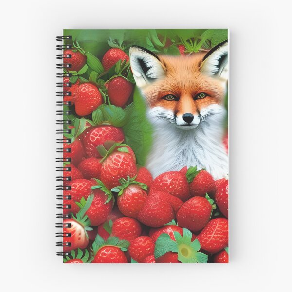 Item preview, Fox in Strawberry Patch designed and sold by Poetic Patterns Studio.