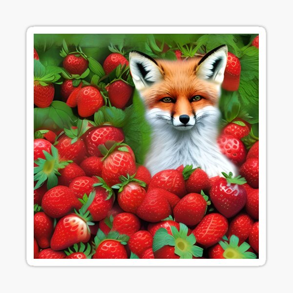 Item preview, Fox in Strawberry Patch designed and sold by deecdee.