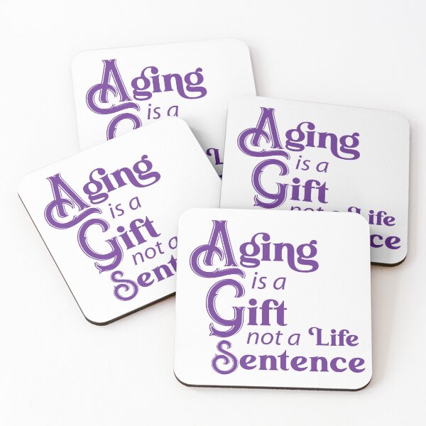 Item preview, Aging Is A Gift (words only) designed and sold by Karen Wood.