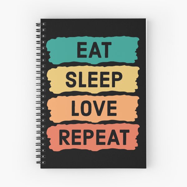Item preview, "Eat Sleep Love Repeat" Design | Romantic Apparel designed and sold by SimpliText.