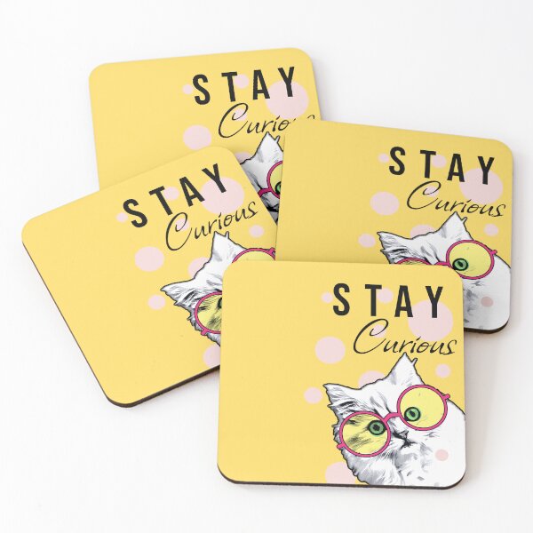 Item preview, Stay Curious Cat Coffee Sunshine  designed and sold by Popworks.