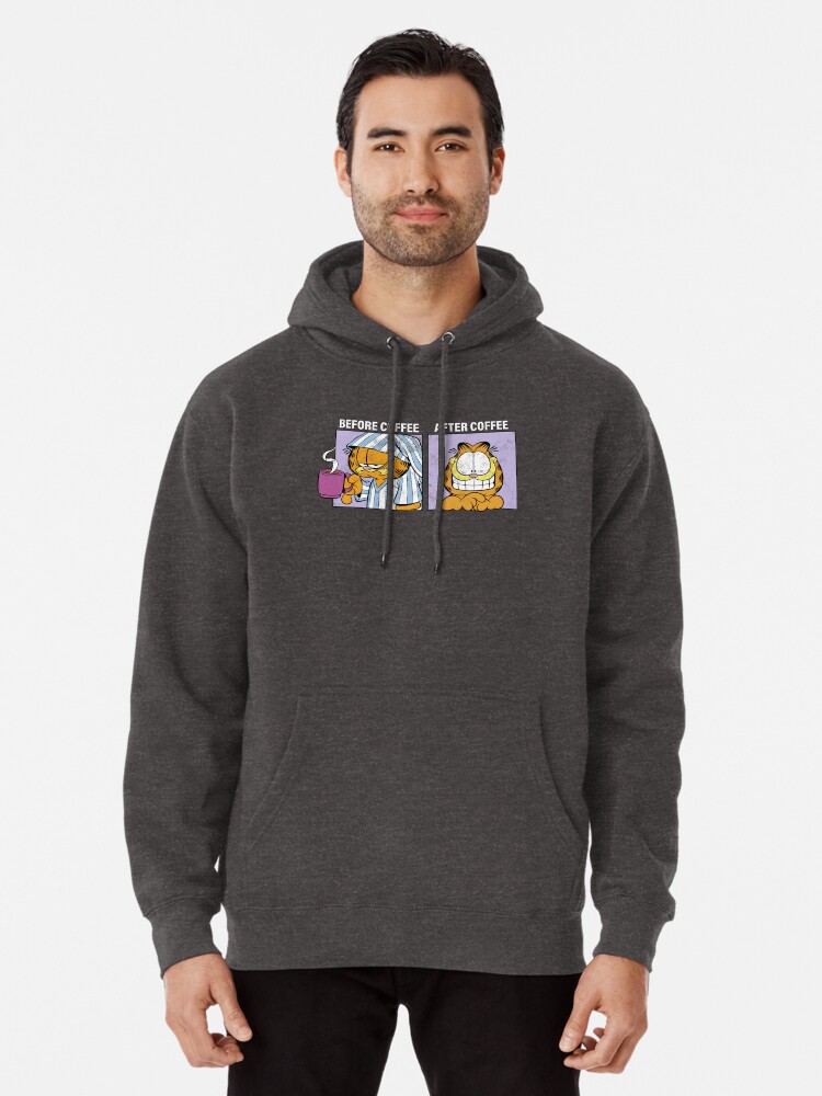 Garfield Before Coffee & After Coffee Pullover Hoodie for Sale by FifthSun