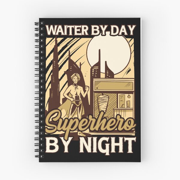 Item preview, waiter by day, superhero by night - funny for waiters and food lovers designed and sold by PECCATOR.