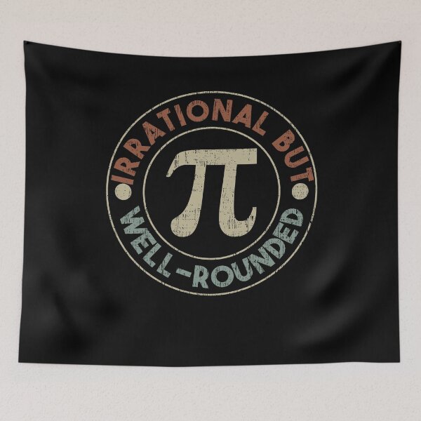Item preview, Funny Pi Day Irrational But Well-Rounded Retro Vintage Math Geeks designed and sold by MacAndMoose.
