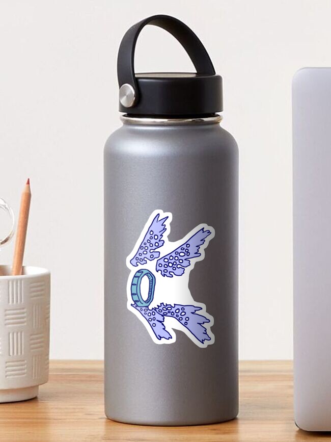 Aperçu 1 sur 3. Sticker avec l'œuvre Ange Ophanim bleu Sticker créée et vendue par KPWU.